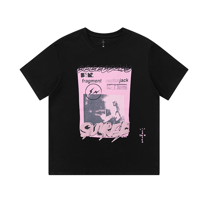 Cactus Jack x Fragment T-Shirt Black/Pink