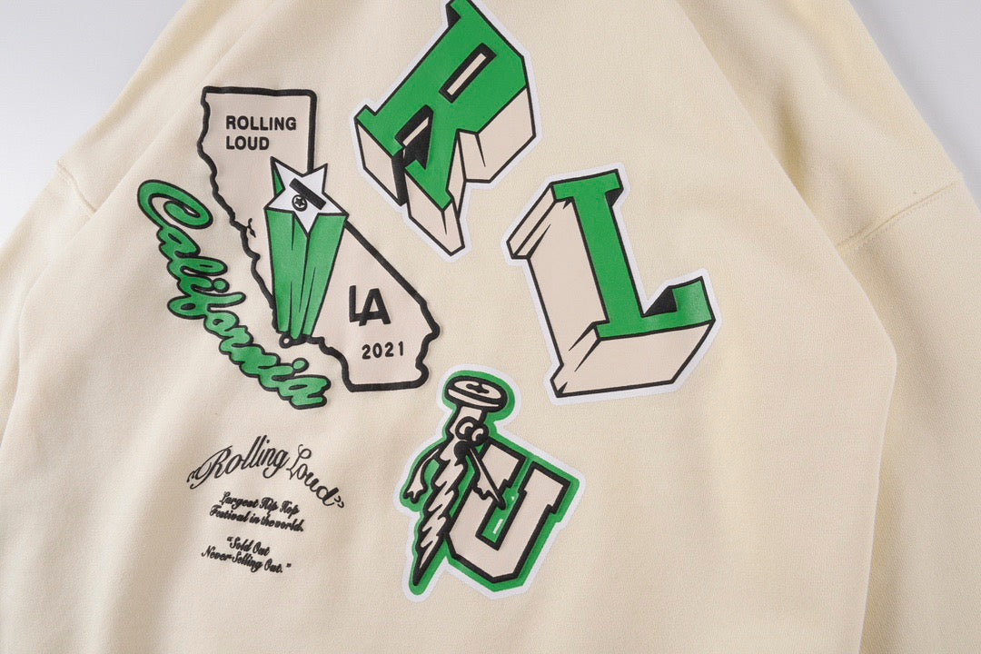 Jaded London Alaska varsity jacket in green